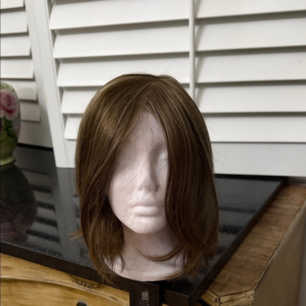 JON RENAU #6 Silky light brown front lace monofilament wig